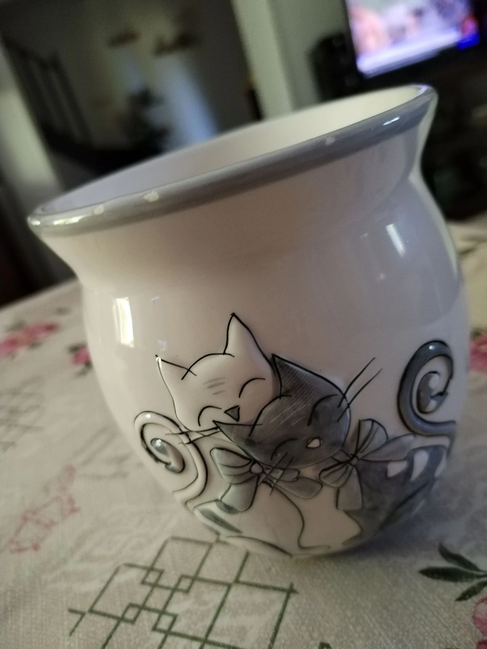 Precioso jarro de loza colección chachat, fabricación francesa – photo 3